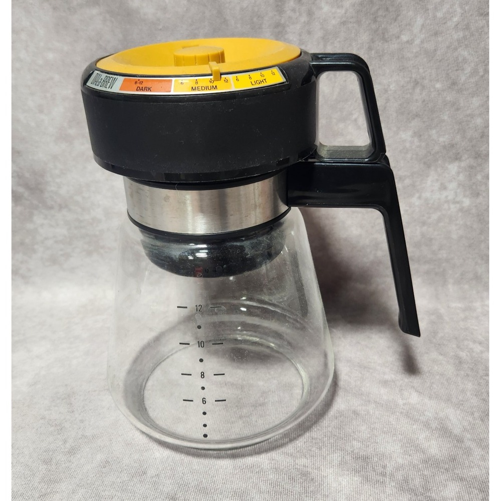 Vintage Norelco DIAL-A-BREW 12‎ cup Glass Coffee Pot Carafe